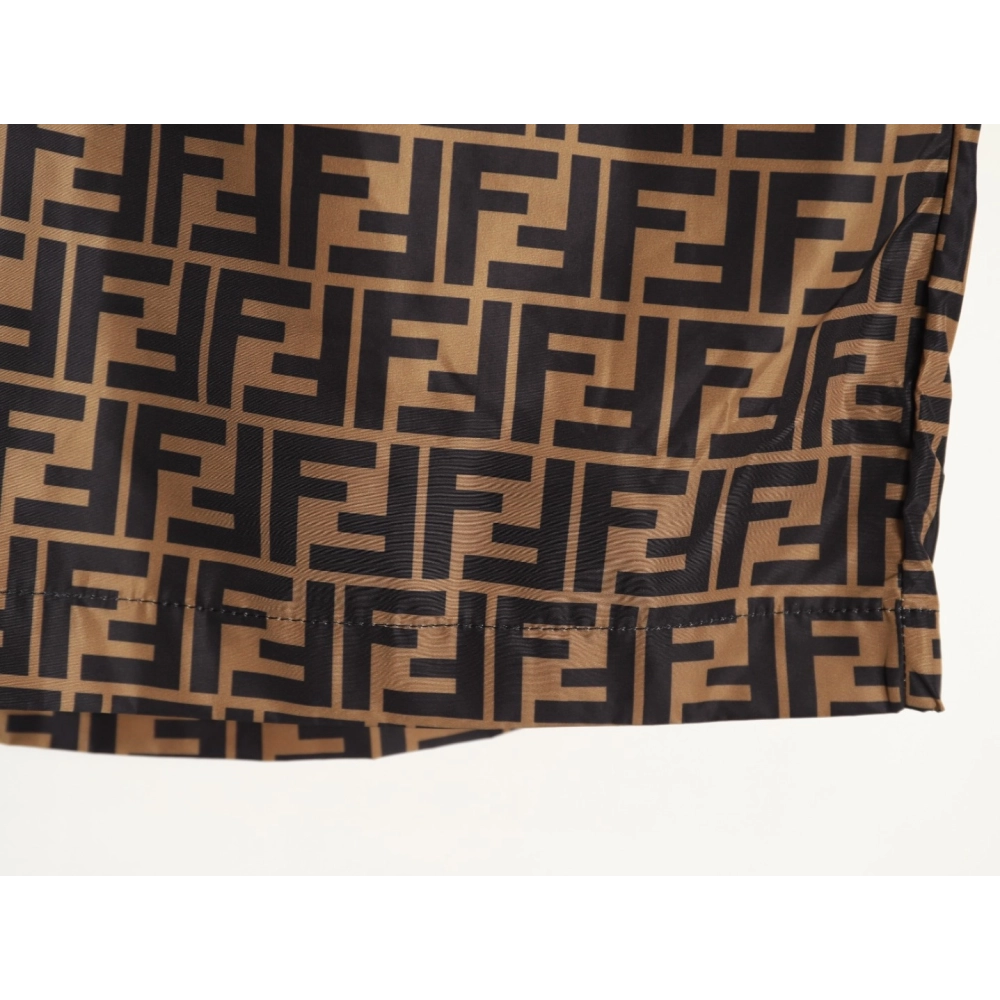 Fendi Double F Monogram Print Shorts,Fendi