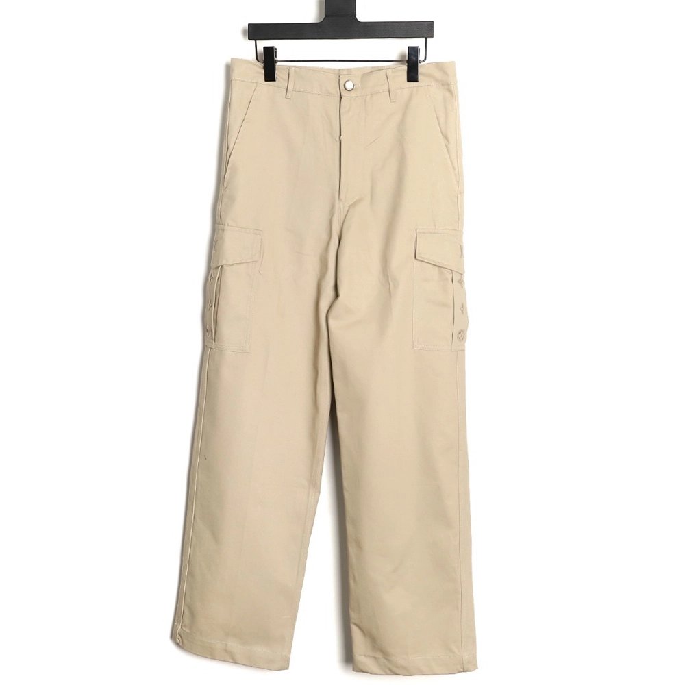 Louis Vuitton Monogram-Embroidered Pocket Cargo Pants,Louis Vuitton