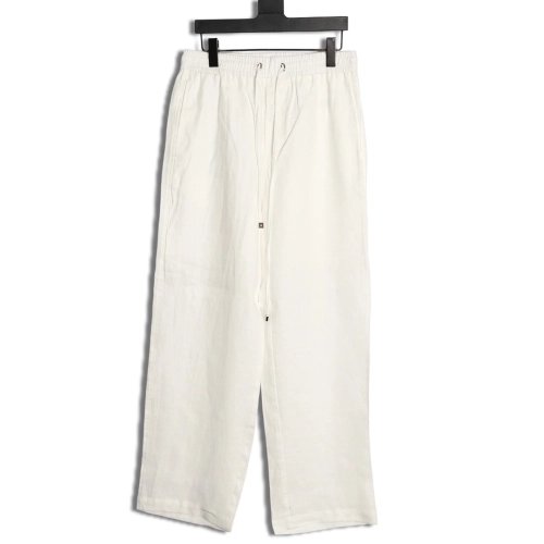 Loro Piana Linen Drawstring Casual Trousers,Loro Piana