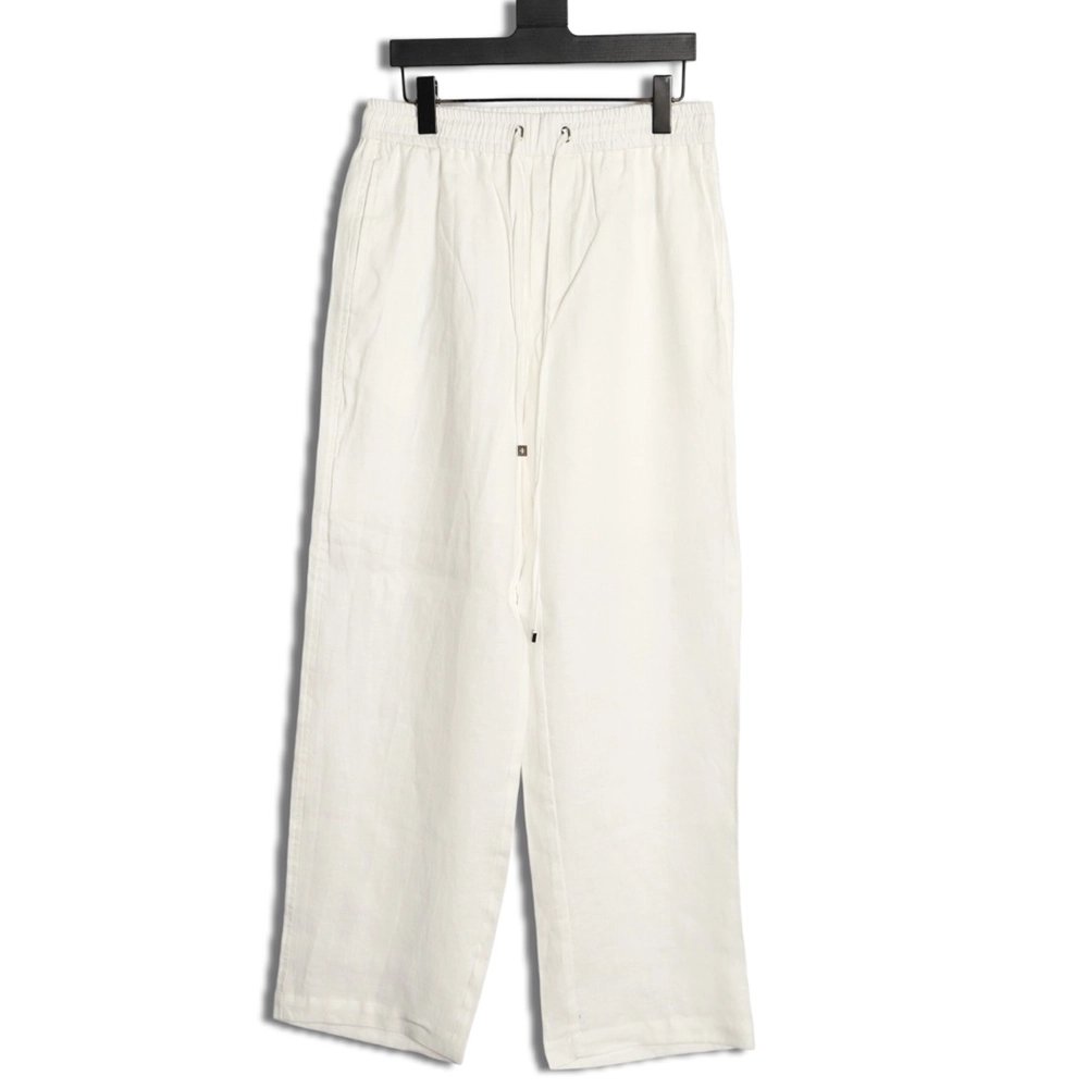 Loro Piana Linen Drawstring Casual Trousers,Loro Piana