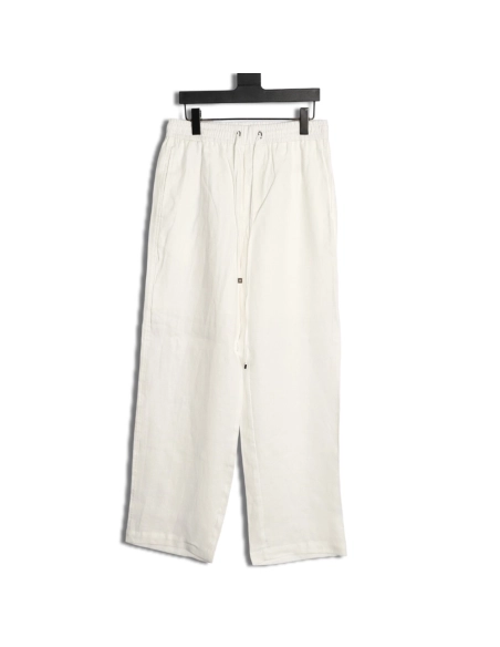 Loro Piana Linen Drawstring Casual Trousers,Loro Piana