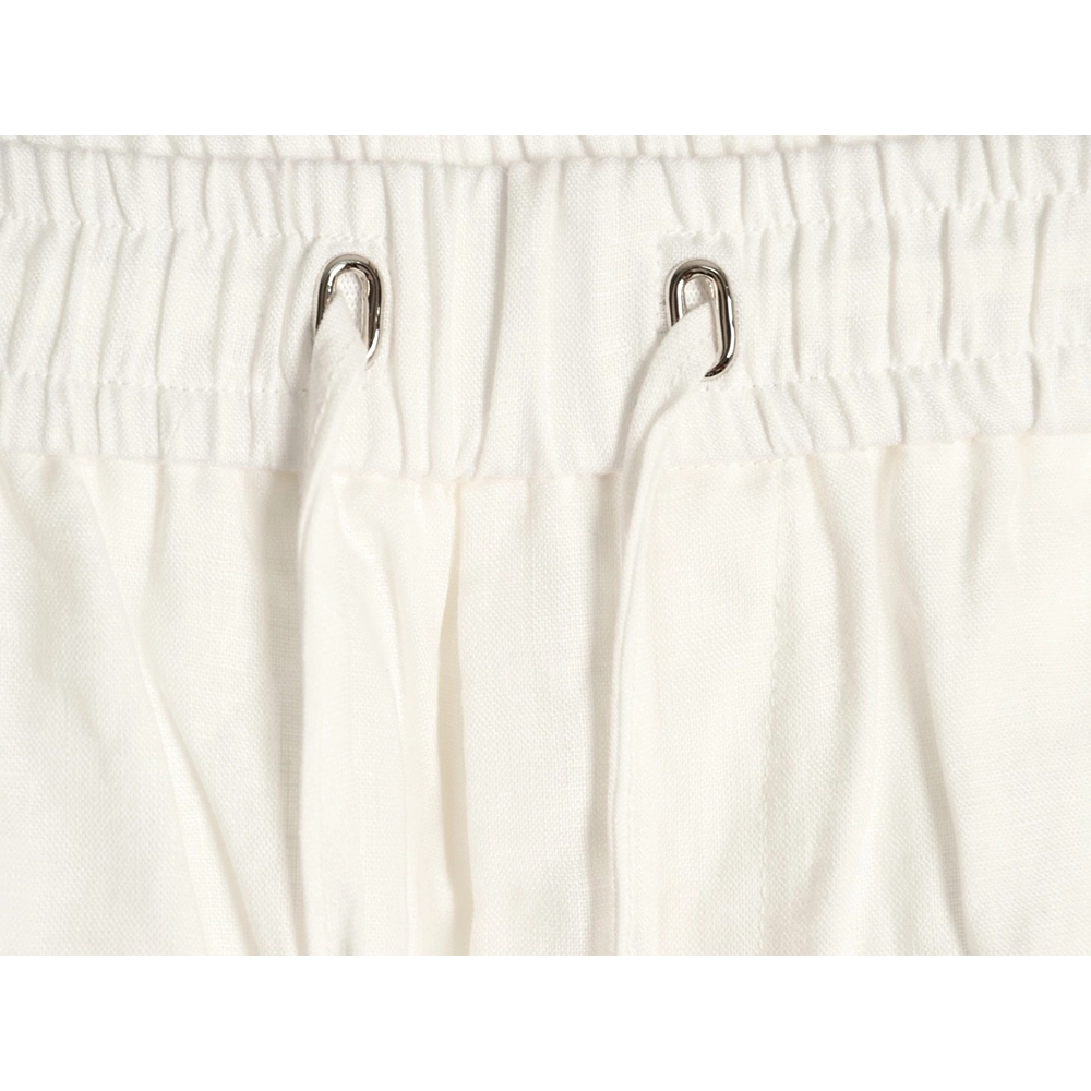 Loro Piana Linen Drawstring Casual Trousers,Loro Piana