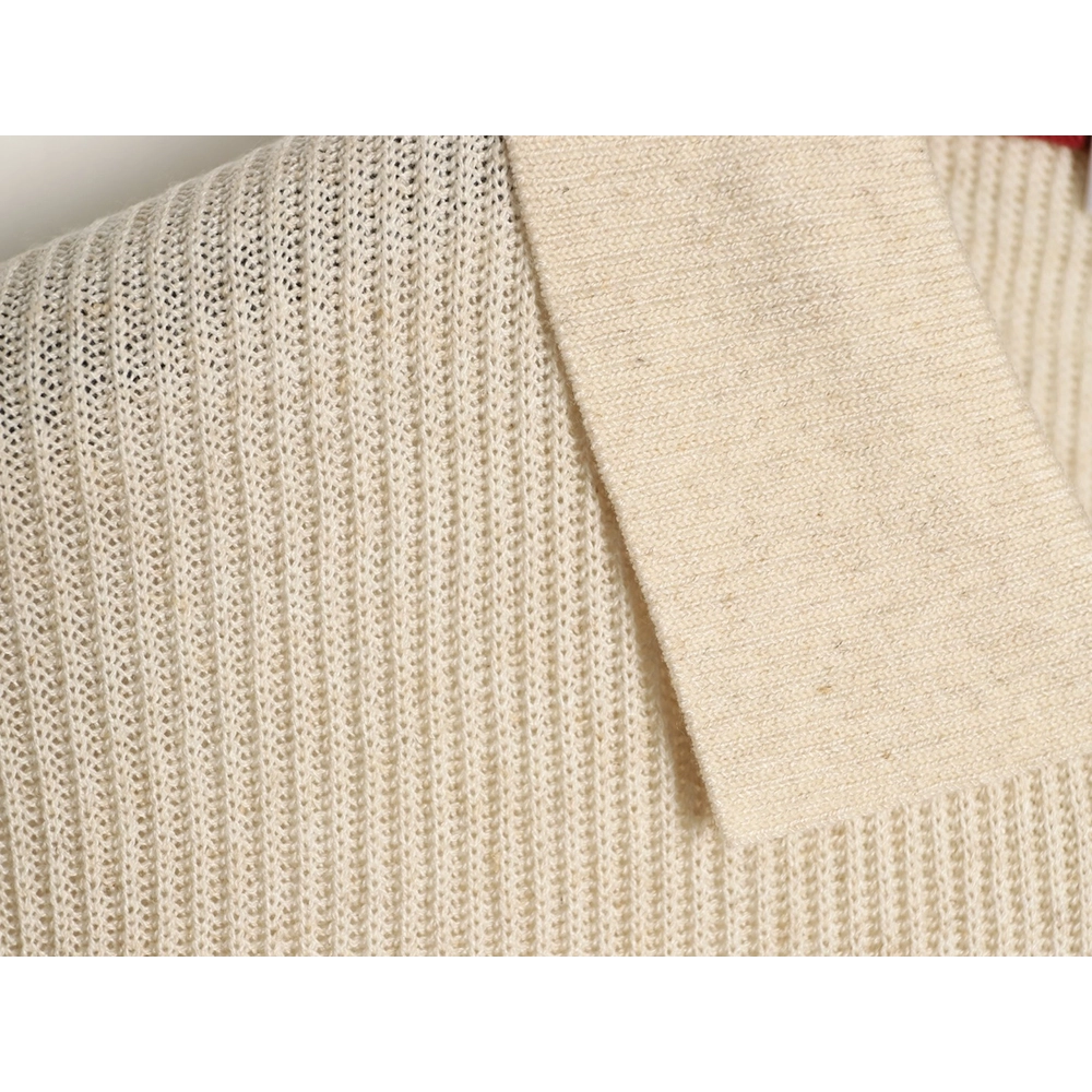 Brunello Cucinelli Solid Color Collared Ribbed Knit Short-Sleeve Polo Shirt,Brunello Cucinelli