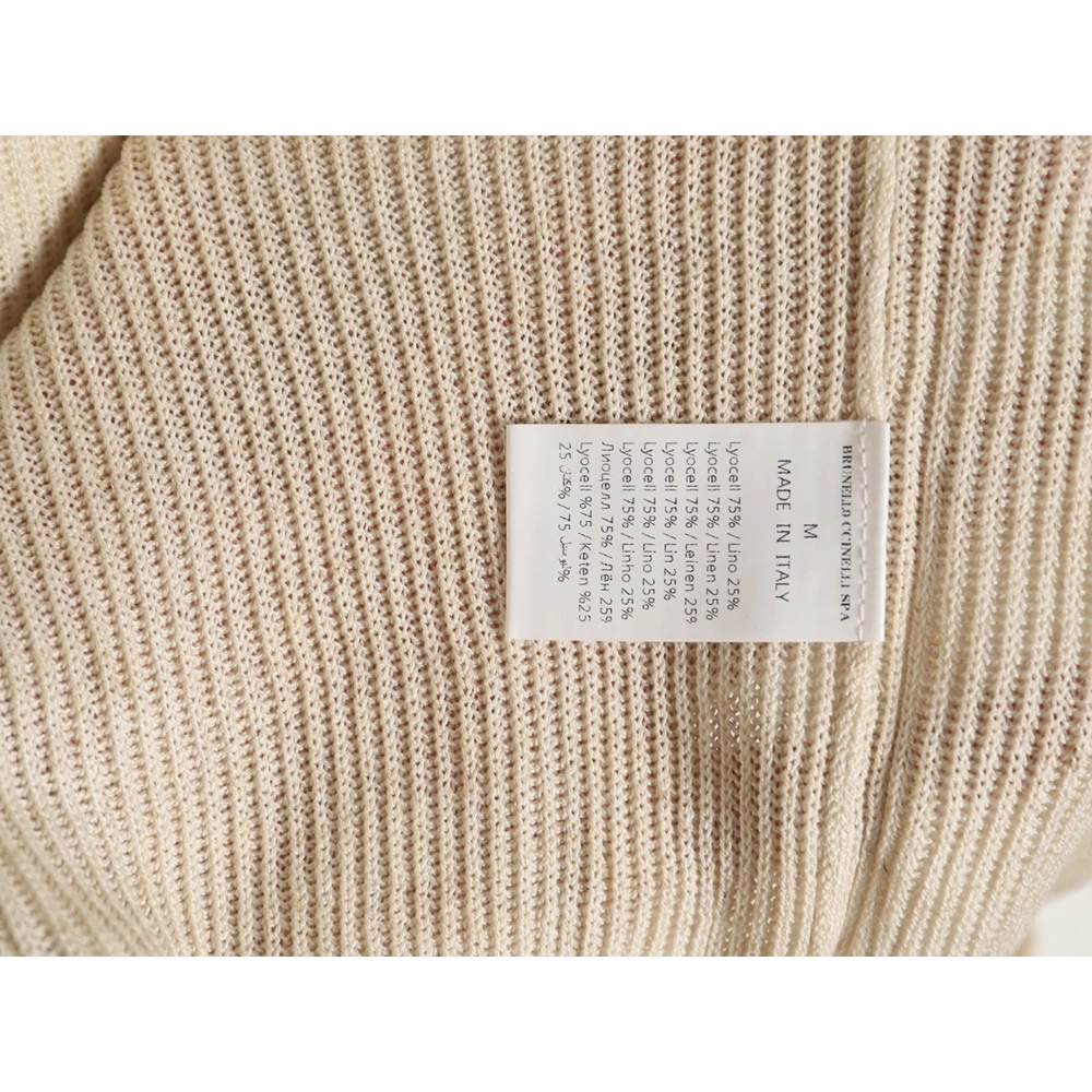 Brunello Cucinelli Solid Color Collared Ribbed Knit Short-Sleeve Polo Shirt,Brunello Cucinelli