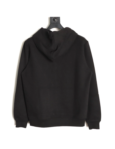 Burberry check equestrian flocked print hoodie,Burberry