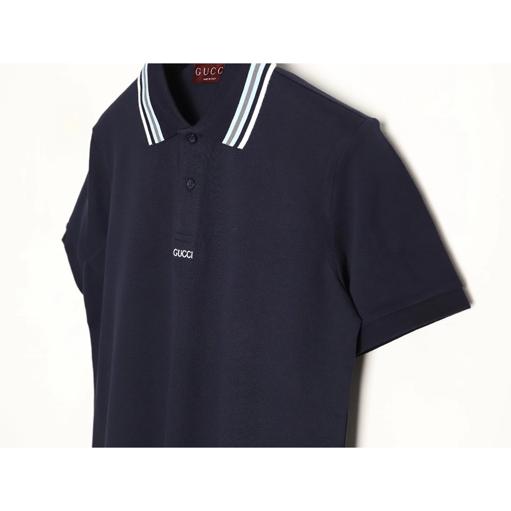 Gucci Minimalist Lettering Short-Sleeve Polo Shirt TSK1,Gucci