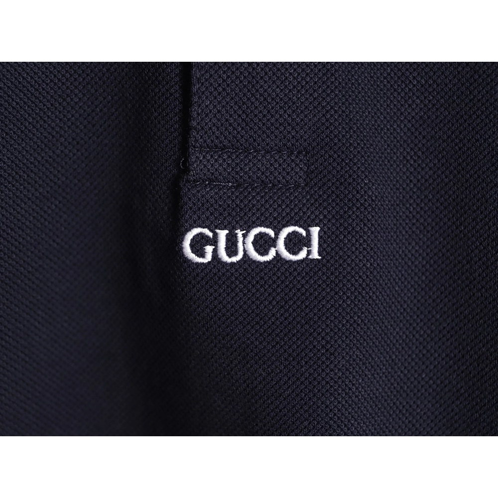 Gucci Minimalist Lettering Short-Sleeve Polo Shirt TSK1,Gucci