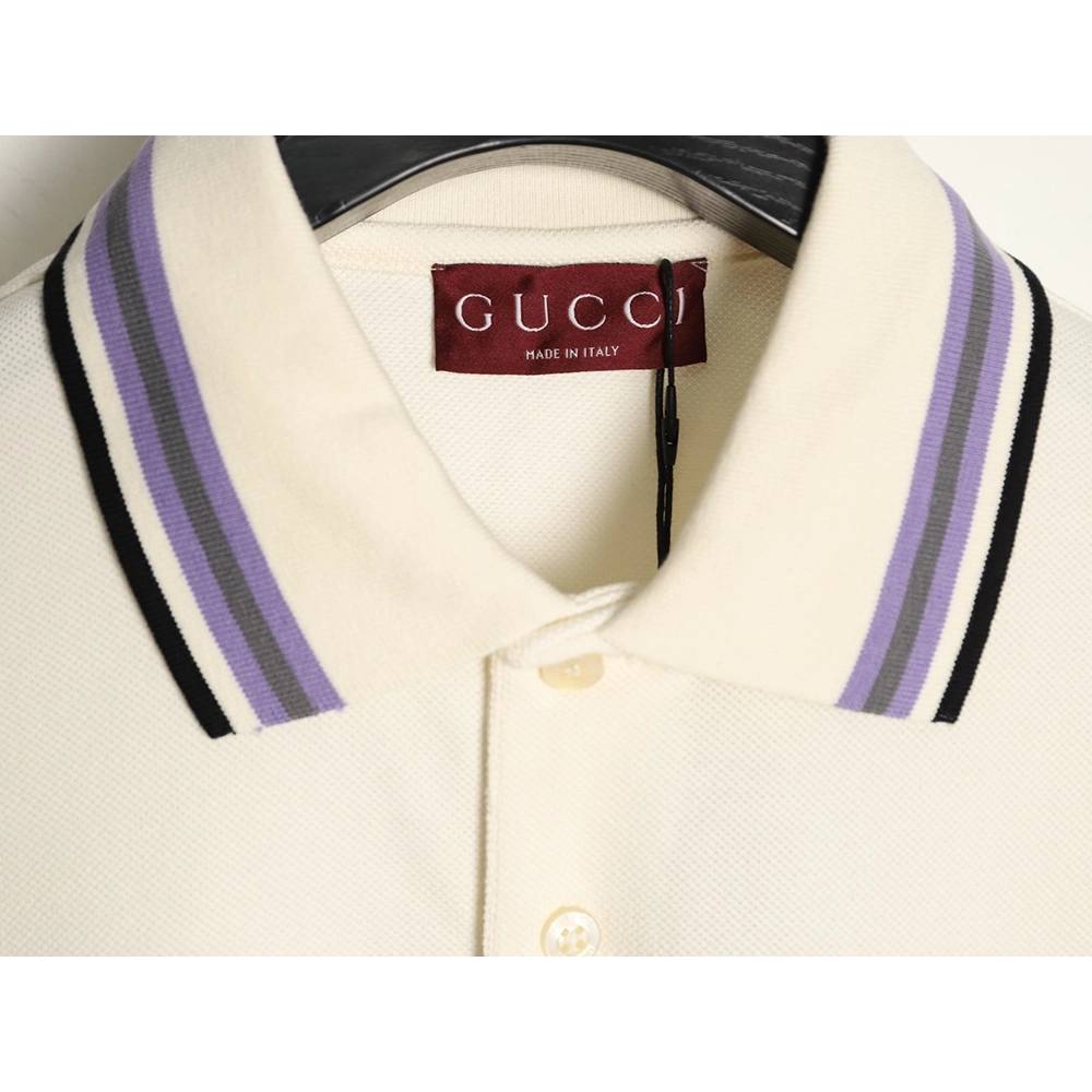 Gucci Minimalist Lettering Short-Sleeve Polo Shirt,Gucci