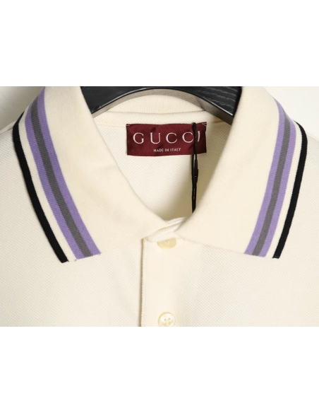Gucci Minimalist Lettering Short-Sleeve Polo Shirt,Gucci
