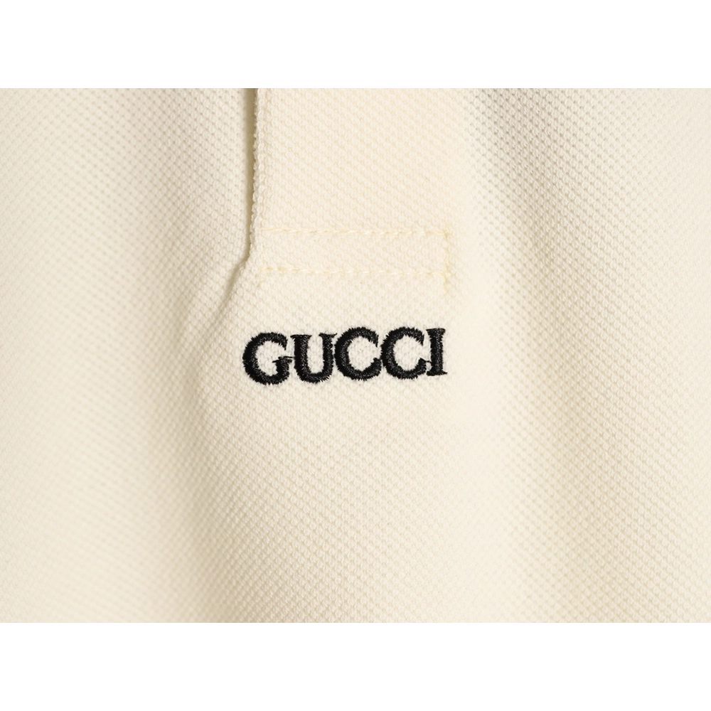 Gucci Minimalist Lettering Short-Sleeve Polo Shirt,Gucci