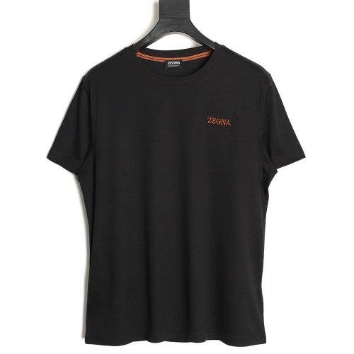 Zegna cotton-padded short-sleeved T-shirt TSK3,Zegna