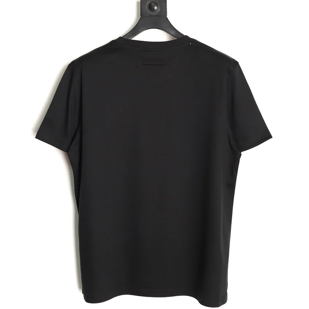 Zegna cotton-padded short-sleeved T-shirt TSK3,Zegna