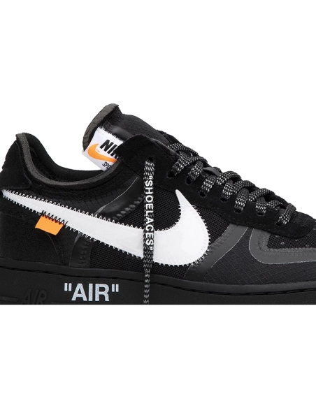 OffWhite x Air Force 1 Low Black,OFF-WHITE 1,OFF-WHITE,NIKE SHOES Reps