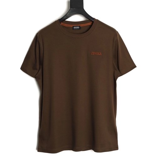 Zegna cotton-padded short-sleeved T-shirt TSK2,Zegna
