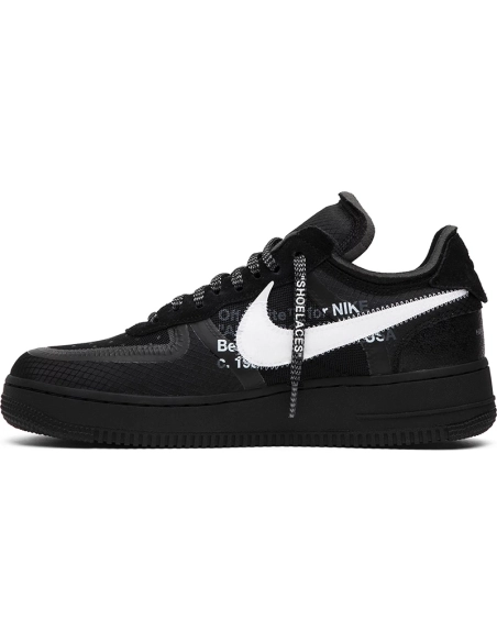 OffWhite x Air Force 1 Low Black,OFF-WHITE 1,OFF-WHITE,NIKE SHOES Reps