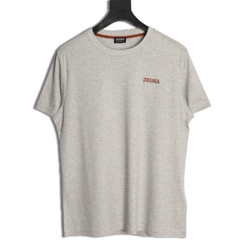 Zegna cotton-padded short-sleeved T-shirt TSK1,Zegna