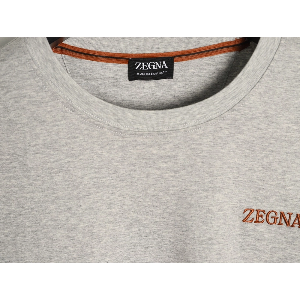 Zegna cotton-padded short-sleeved T-shirt TSK1,Zegna