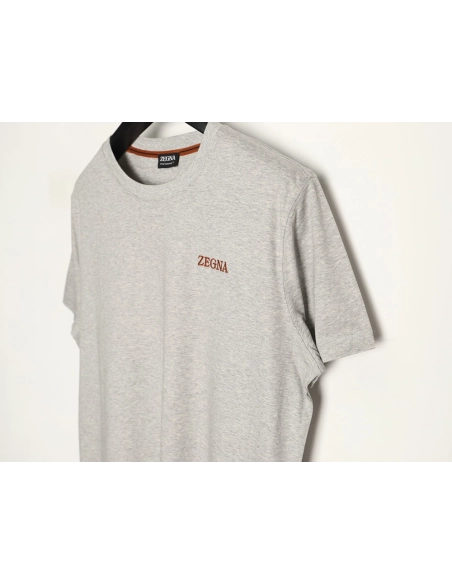 Zegna cotton-padded short-sleeved T-shirt TSK1,Zegna
