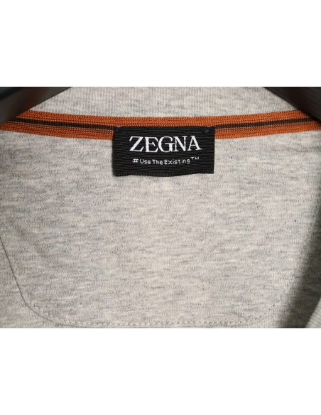 Zegna cotton-padded short-sleeved T-shirt TSK1,Zegna