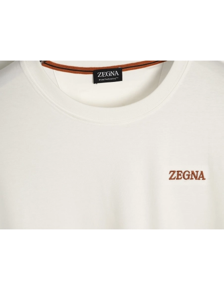 Zegna cotton-padded short-sleeved T-shirt,Zegna