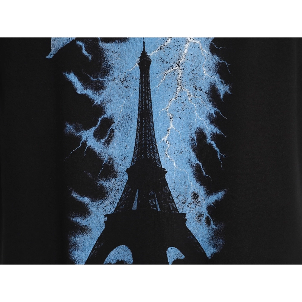 Balenciaga Eiffel Tower Short-Sleeve T-Shirt,Balenciaga