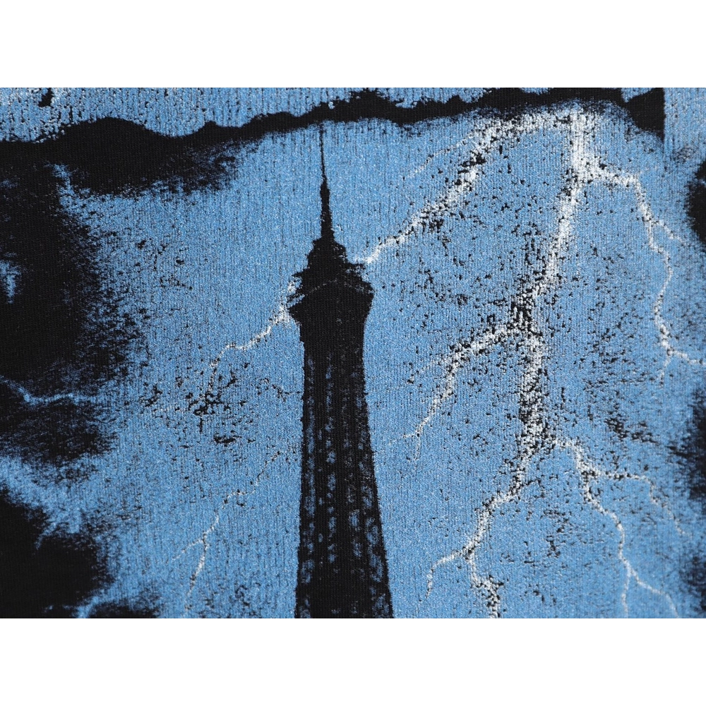 Balenciaga Eiffel Tower Short-Sleeve T-Shirt,Balenciaga