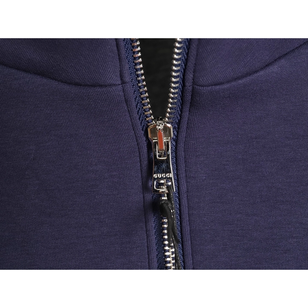 Gucci yellow lettering patch half-zip stand-up collar sweatshirt,Gucci