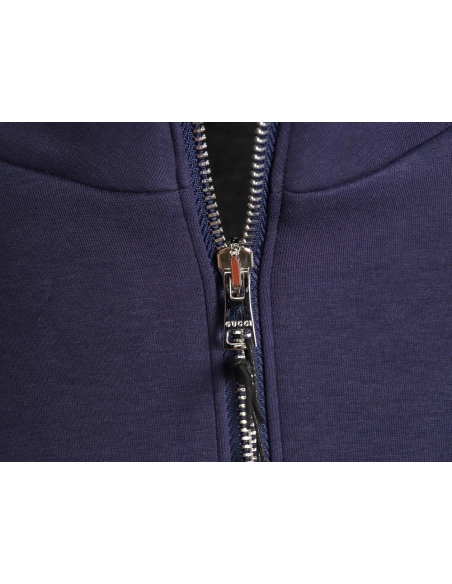 Gucci yellow lettering patch half-zip stand-up collar sweatshirt,Gucci