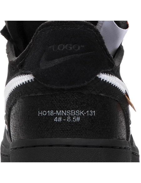 OffWhite x Air Force 1 Low Black,OFF-WHITE 1,OFF-WHITE,NIKE SHOES Reps