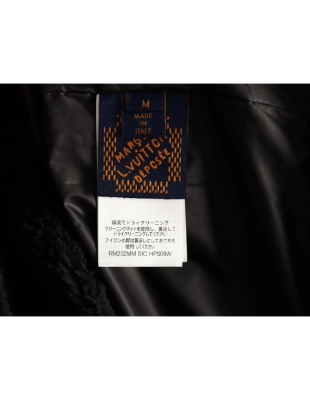 Louis Vuitton Monogram Denim Patchwork Shearling Jacket,Louis Vuitton