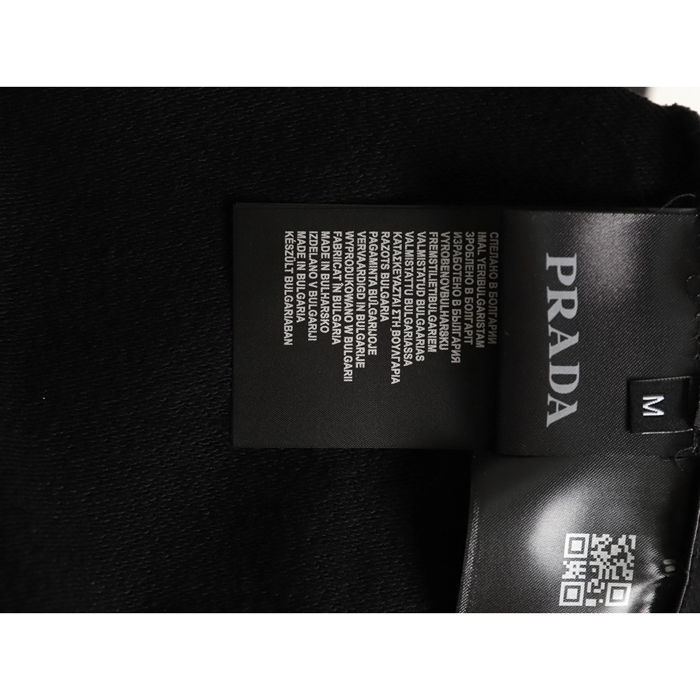 Prada washed hand-painted letter crewneck sweatshirt,Prada