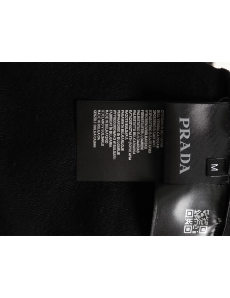 Prada washed hand-painted letter crewneck sweatshirt,Prada