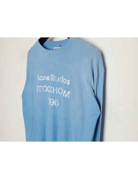 Acne Studios 1996 Sandblasted Distressed Washed Long-Sleeve T-Shirt,Acne Studios