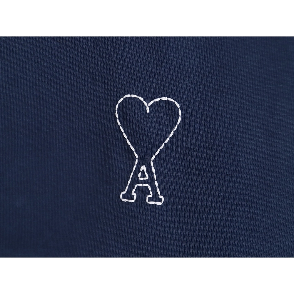 Ami Paris Heart-Patterned ADC Boxy Short-Sleeve T-Shirt,Ami