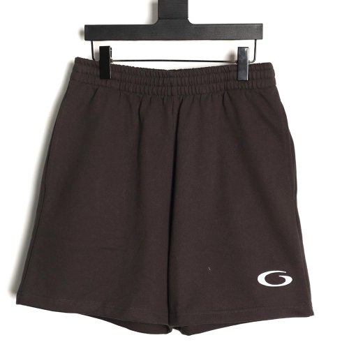 Balenciaga Circular Embroidered Slanted Pocket Shorts,Balenciaga