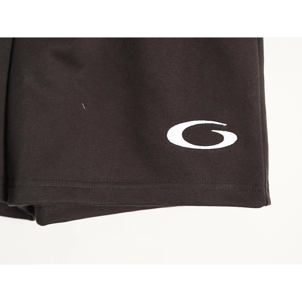 Balenciaga Circular Embroidered Slanted Pocket Shorts,Balenciaga