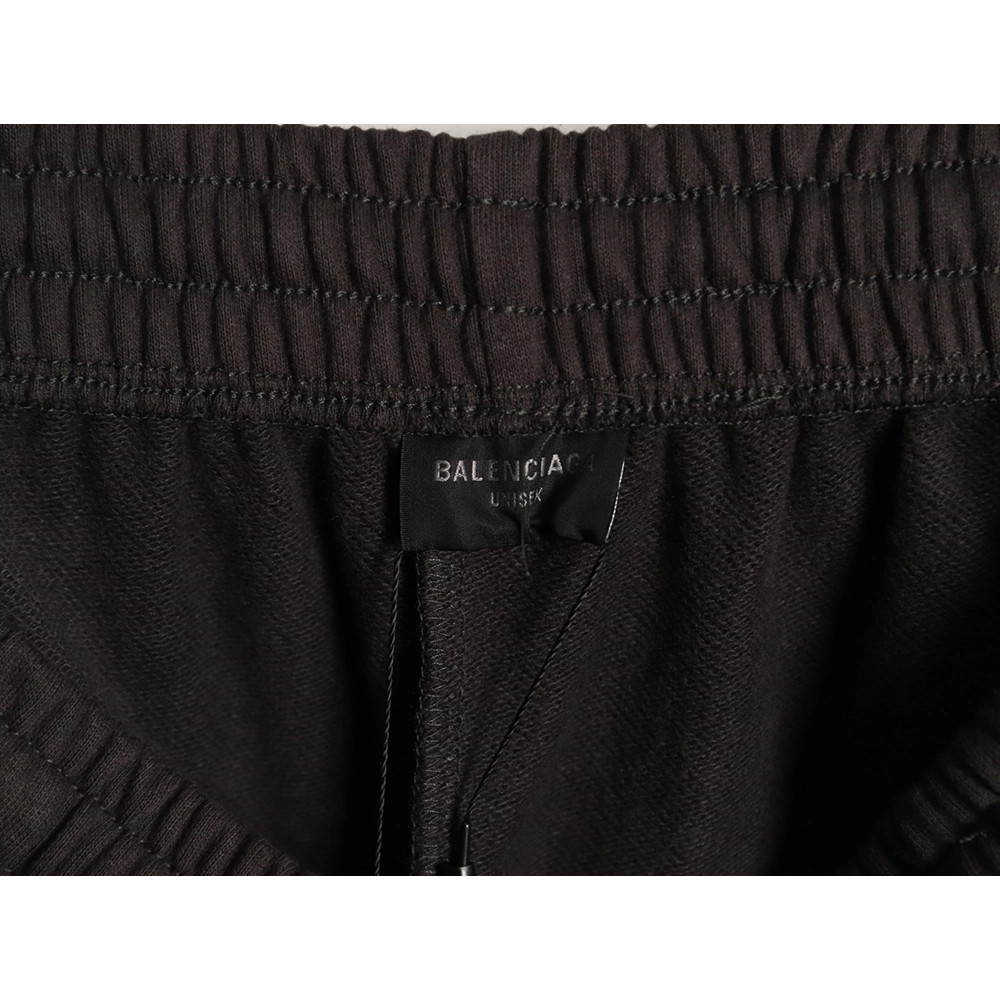 Balenciaga Circular Embroidered Slanted Pocket Shorts,Balenciaga