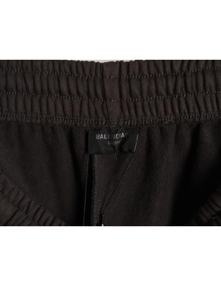 Balenciaga Circular Embroidered Slanted Pocket Shorts,Balenciaga