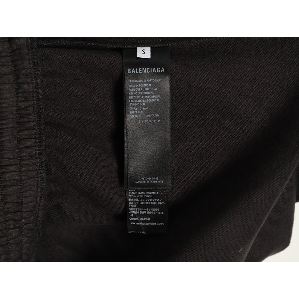 Balenciaga Circular Embroidered Slanted Pocket Shorts,Balenciaga