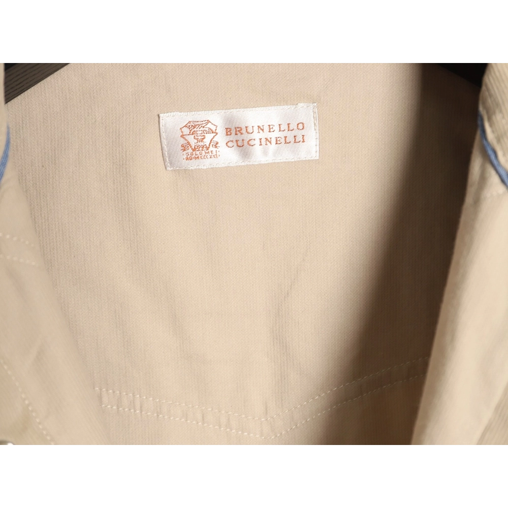 Brunello Cucinelli "Old Money" Style Ultra-Fine Corduroy Shirt,Brunello Cucinelli