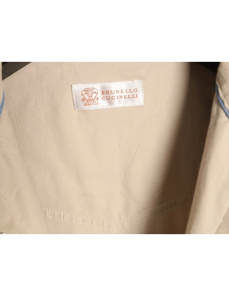 Brunello Cucinelli "Old Money" Style Ultra-Fine Corduroy Shirt,Brunello Cucinelli