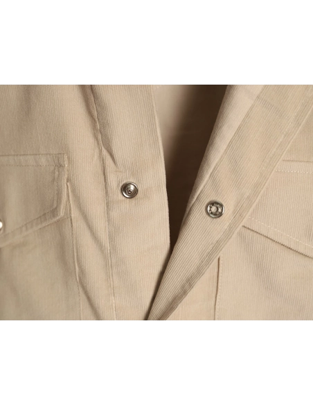 Brunello Cucinelli "Old Money" Style Ultra-Fine Corduroy Shirt,Brunello Cucinelli