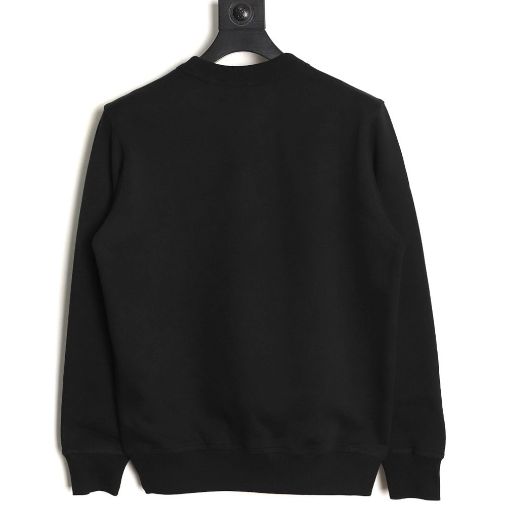 Burberry check patchwork equestrian embroidered crewneck sweatshirt,Burberry