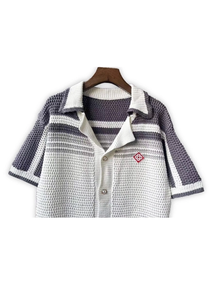 Casablanca Tennis Crochet Shirt Set,Casablanca