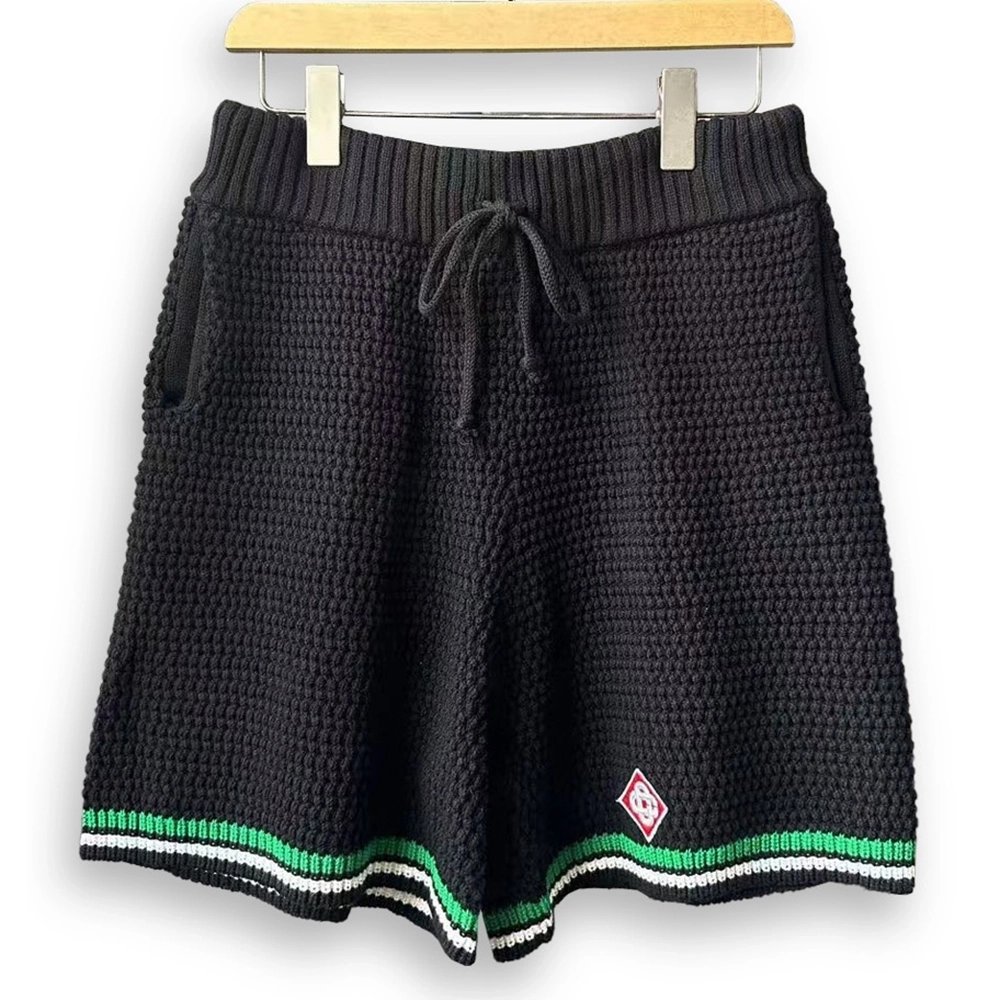 Casablanca Tennis Short Sleeve Crochet Shirt Set,Casablanca
