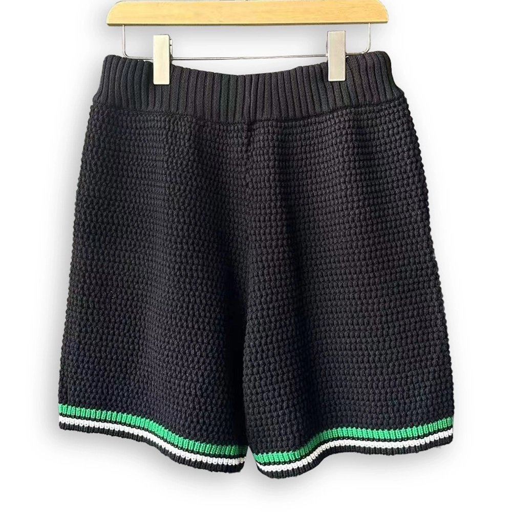 Casablanca Tennis Short Sleeve Crochet Shirt Set,Casablanca