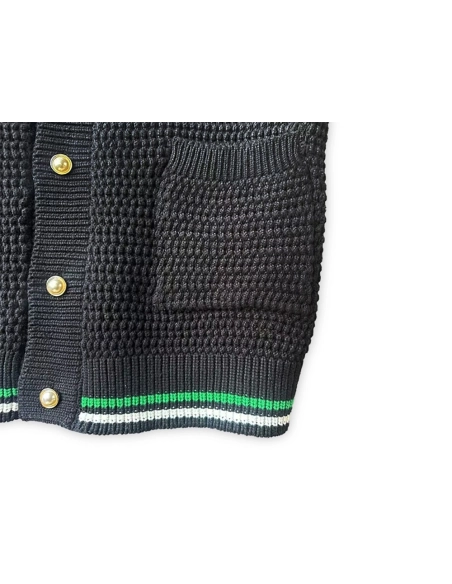Casablanca Tennis Short Sleeve Crochet Shirt Set,Casablanca