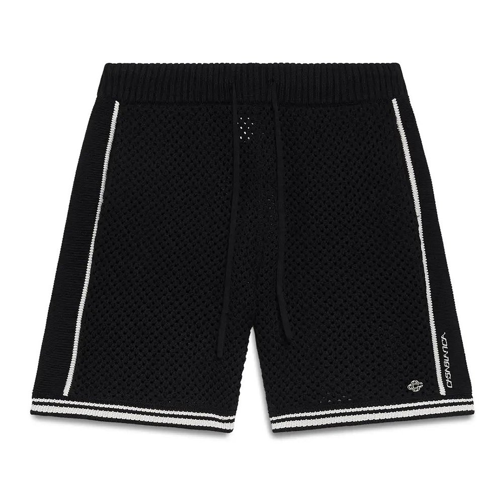 Casablanca Black Mesh Short Sleeve Shirt Set,Casablanca