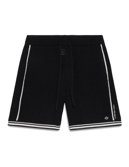Casablanca Black Mesh Short Sleeve Shirt Set,Casablanca