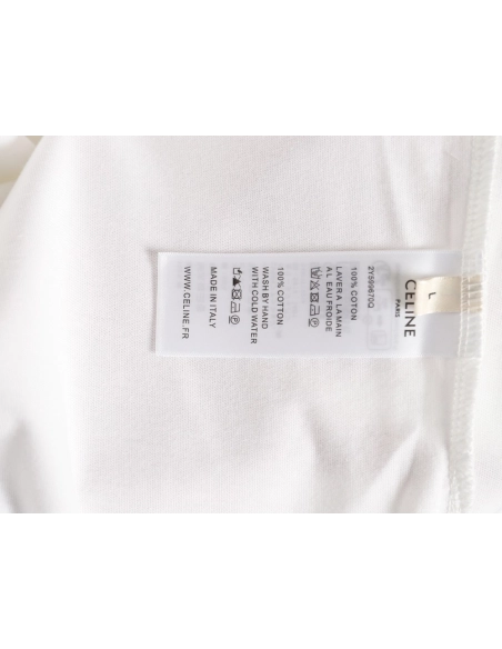Celine Classic Embroidered Logo Short-Sleeve T-Shirt,Celine